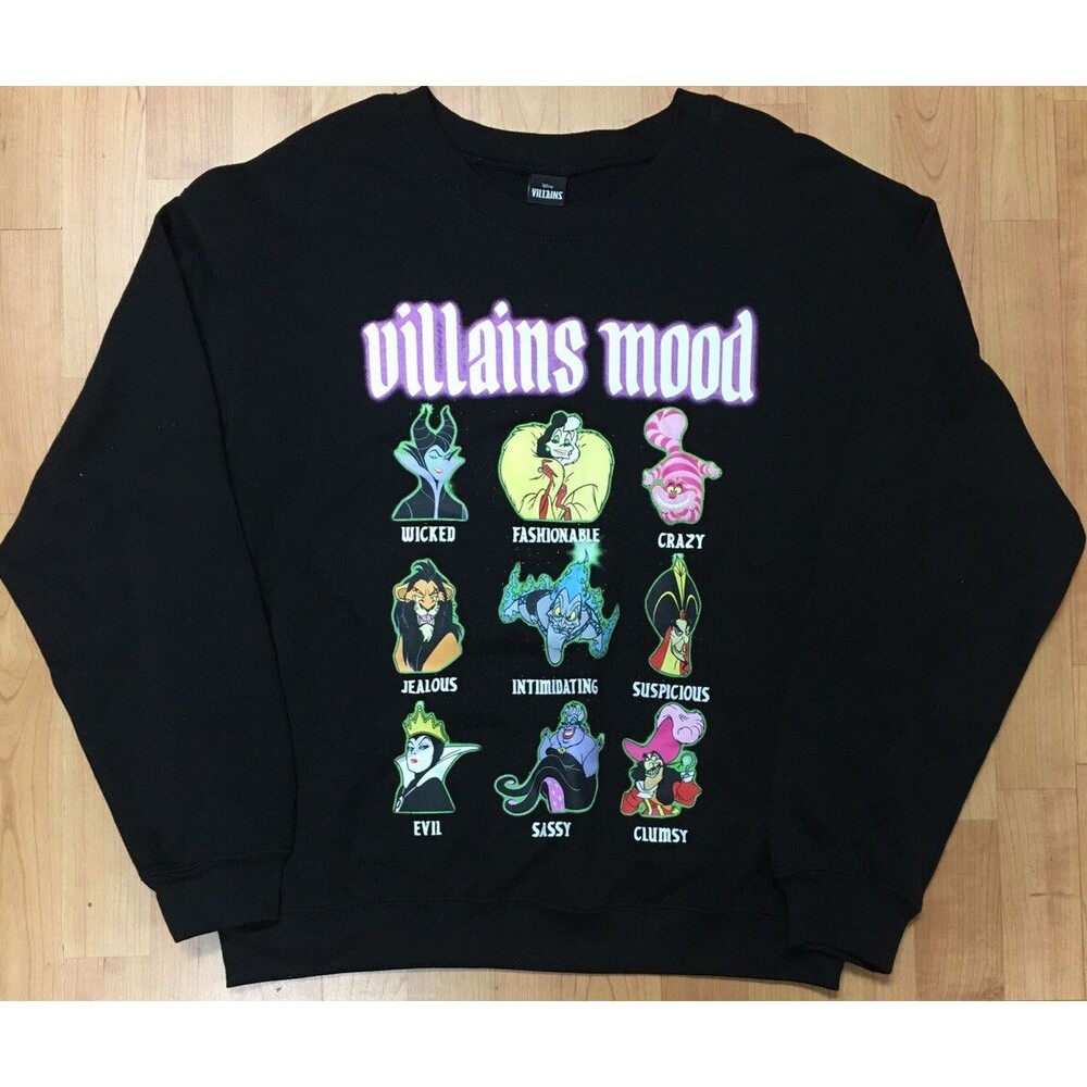 Disney Villians Mood Junior XS (1) Pullover Sweatshirt